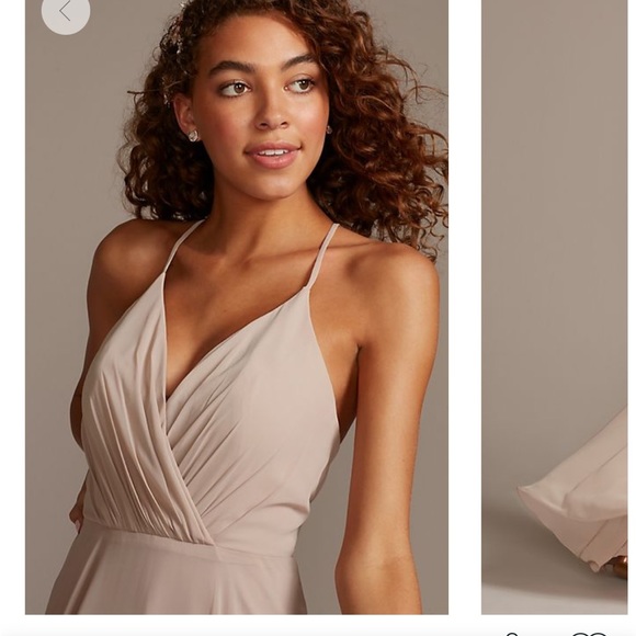 Dusty Blue Bridesmaid Dress - Picture 4 of 6